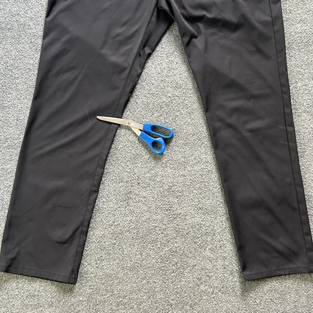 TravisMathew Pants Mens 36 Black Performance Golf 5 Pocket Stretch Polyester‎